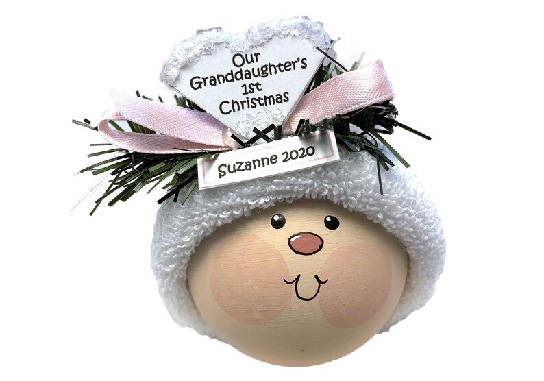 Our Granddaughter's First 1st Christmas Ornament Gift Etsy