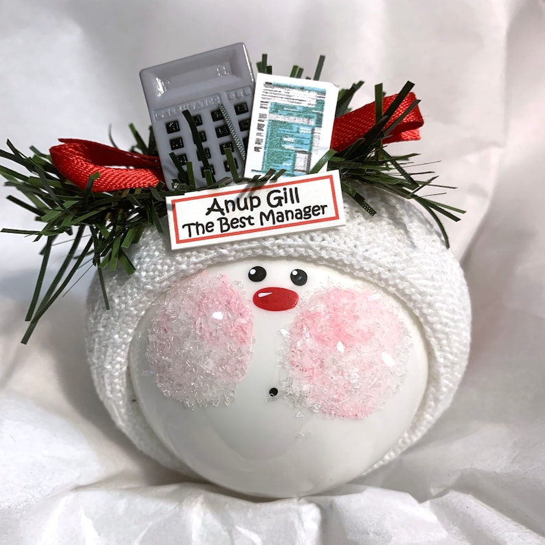 Accounting Christmas Gift Ornaments Calculator Tax Form Etsy
