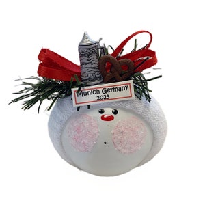 Handmade Oktoberfest Ornament: German Beer Stein & Pretzel Gift