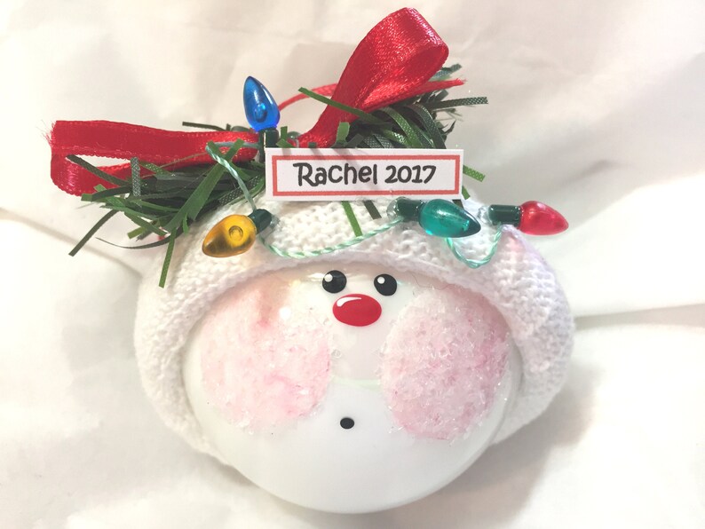 Personalized Christmas Ornaments String of Lights Townsend Etsy