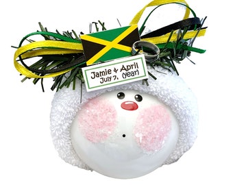 Jamaican Wedding Gift Souvenir Christmas Ornaments Ring Flag Townsend Custom Gifts SAMPLE  W104/CA87 852