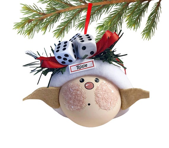 Elf Bunko Bunco Christmas Gift Ornaments Dice Townsend Custom Gifts SAMPLE