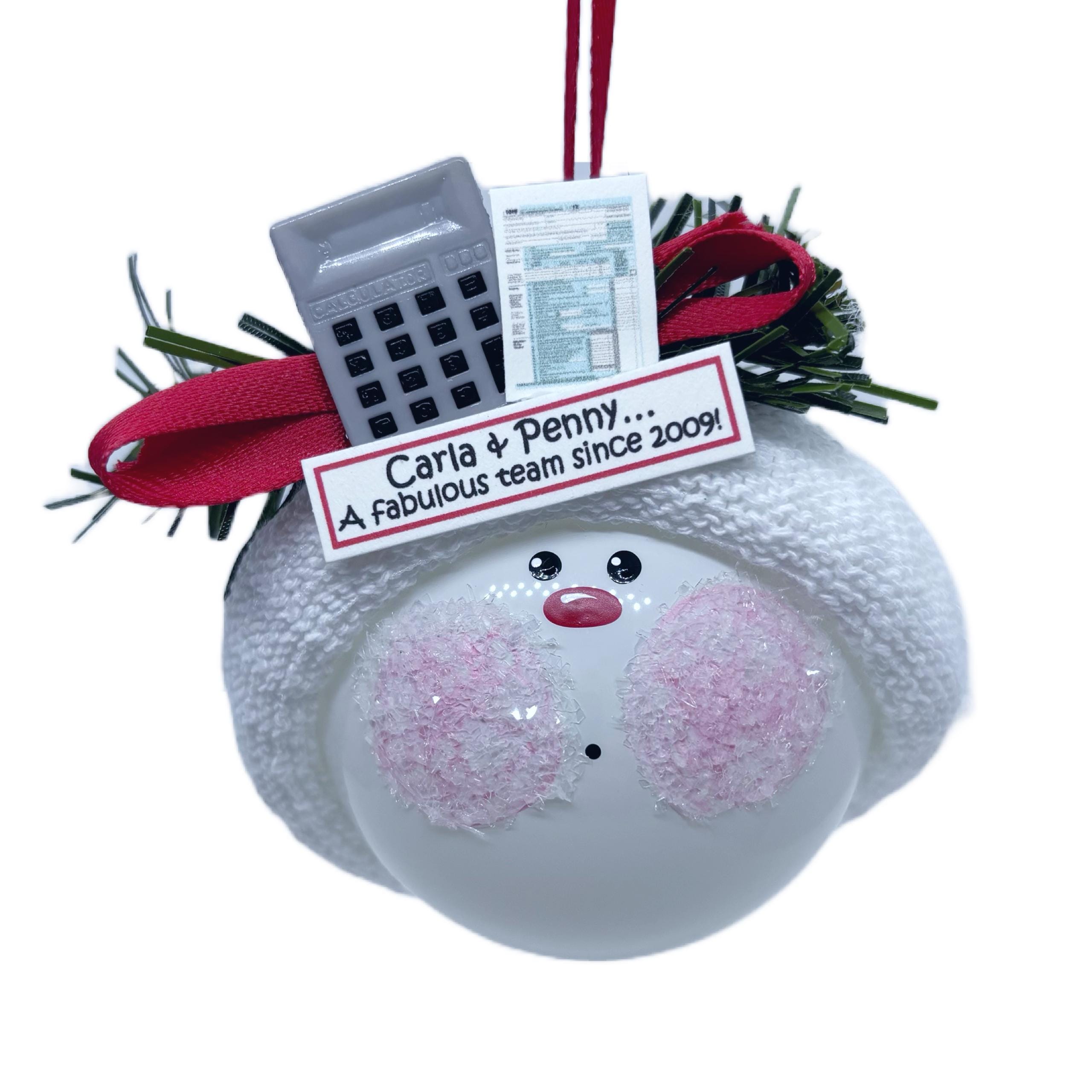 Accounting Gift Christmas Ornaments Calculator Tax Form Townsend Custom Gifts SAMPLE  W137/CA5 1330
