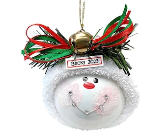 Braces Christmas Gift Ornaments Jingle Bell Townsend Custom Gifts Red & Green Ribbon SAMPLE   W168