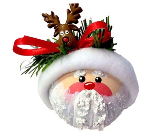 Santa Christmas Gift Ornaments Rudolph the Red Nose Reindeer Townsend Custom Gifts SAMPLE   W108 1310