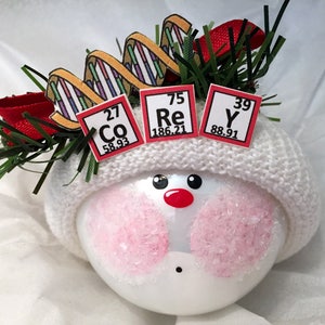 DNA Science Christmas Gift Ornaments Personalized Name Periodic Table Elements Townsend Custom Gifts SAMPLE CA148 image 9