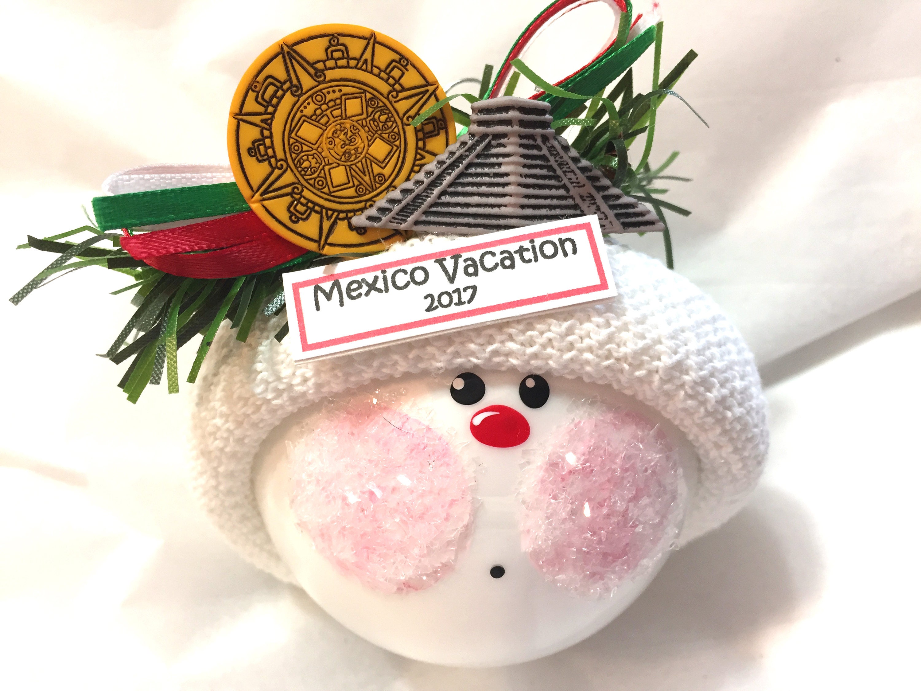 Mexico Souvenir Gift Christmas Ornament Mexican Aztec Calendar Etsy