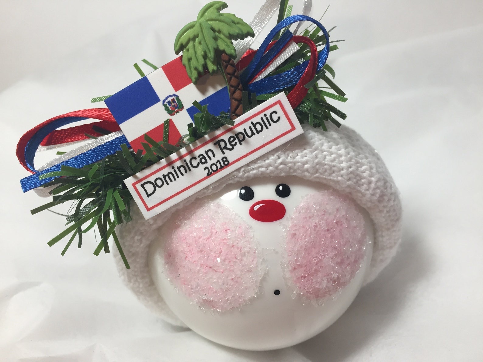 Saudi Arabia Christmas Ornaments Rustic National Flag With Santa Hat Our First Christmas In Xmas Tree Hanging Keepsake Saudi Arabia Country City