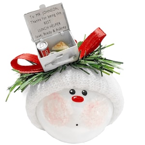 School Lunch Aide Gift Christmas Gift Ornaments Lunchbox Townsend Custom Gifts SAMPLE  W197 1164 X