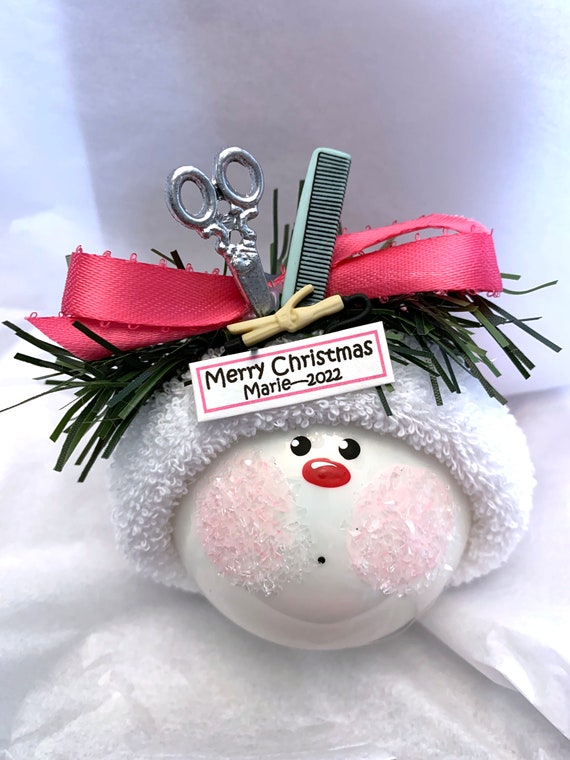 Scissors and Comb Ornament for Tree- Hair Stylist Gift Ideas