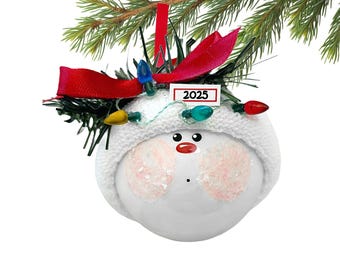 Personalized Christmas Gift Ornaments String Of Lights Townsend Custom Gifts Red Ribbon SAMPLE