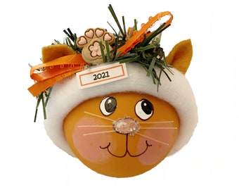 Tabby Cat Christmas Ornaments Paw Townsend Custom Gifts 782 SAMPLE