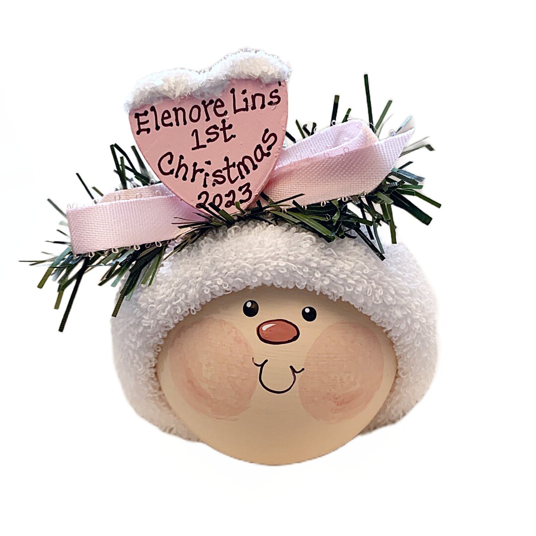 Granddaughter's First 1st Christmas Ornaments Personalized Etsy