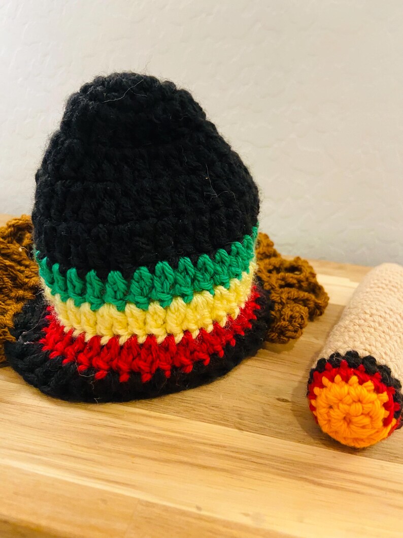 Rasta Hat Animl Pet Hat With Marijuana Weed Toy - Etsy