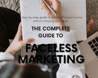 Guida al marketing senza volto • Corso rivendibile PLR e MRR (modificabile con Canva, download immediato)