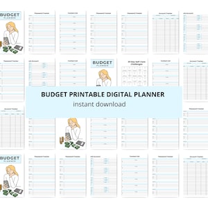 Budget finance planner bundle printable,Digital budget journal ipad,Ultimate finance planner bundle book a5 pdf,budget planner binder