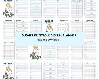 Budget finance planner bundle printable,Digital budget journal ipad,Ultimate finance planner bundle book a5 pdf,budget planner binder