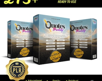 Oltre 275 modelli di citazioni motivazionali, diritti MRR PLR (download digitale)