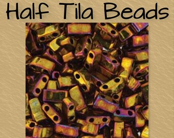 Half Tila Beads