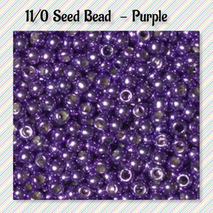 11/0 Seed Beads - Purple