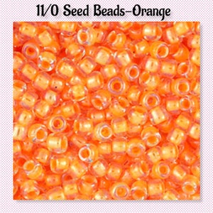 11/0 Seed Beads-Orange