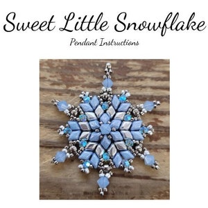 Sweet Little Snowflake - Kralenpatroon Geschreven instructies