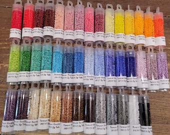 11/0 Delica Seed Bead - Opaque 43 Color Lot - 5g each color - Miyuki