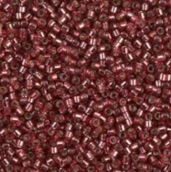 DB2160- Raspberry Duracoat Silverlined Size 11 Miyuki Delica