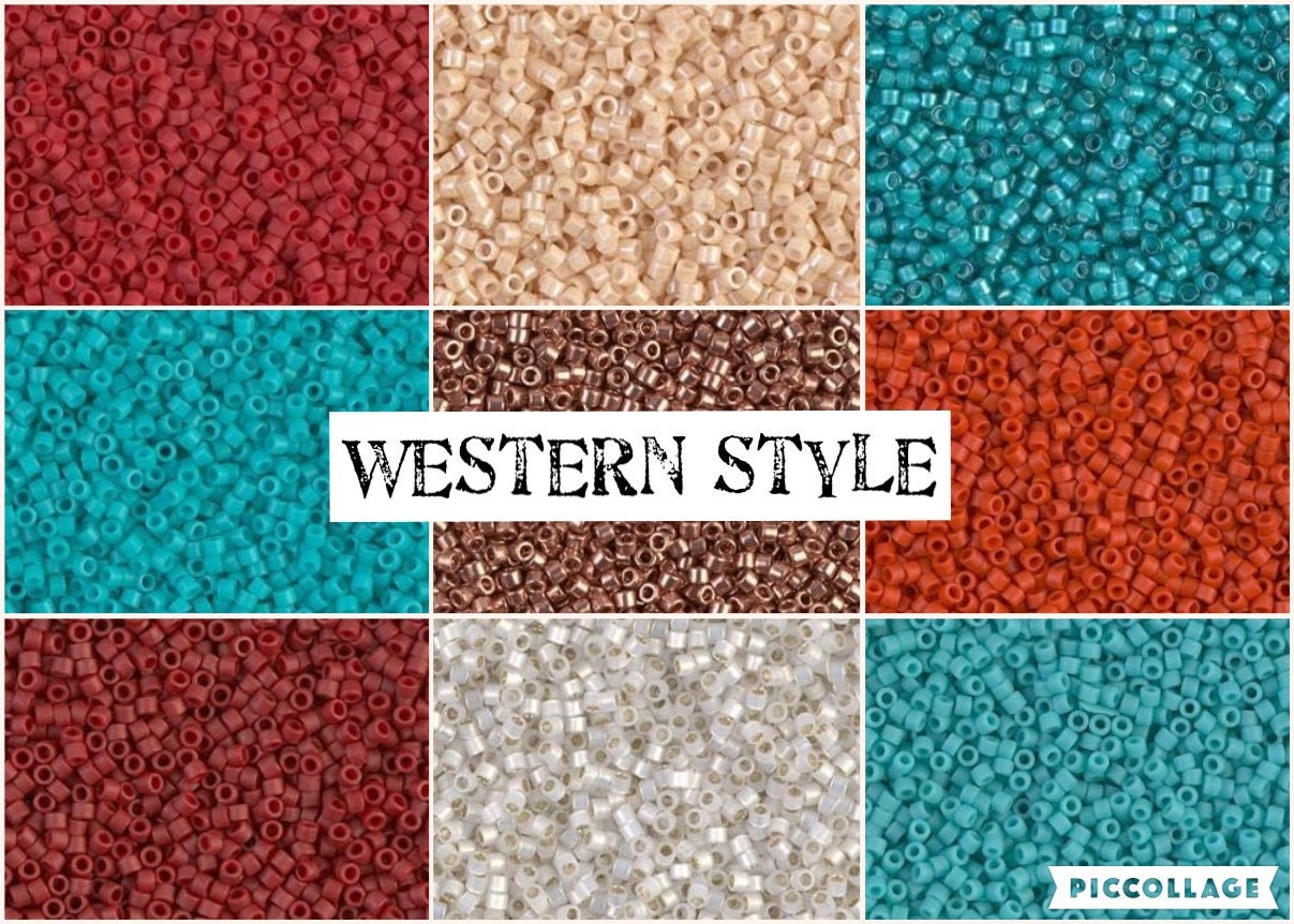 Delica Lot - Western - 11/0 Delica (9) Color lot - 5-grams per tube