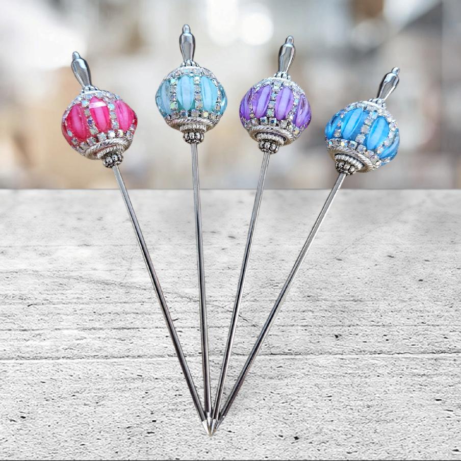 4pc Charcuterie/Drink Picks...Food Grade Stainless Steel Picks...great for Martinis, Cocktails, Appetizers, Desserts, Charcuterie Boards