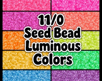 11/0 Seed Bead - Luminous Colors - Miyuki - 20 gram bag per color