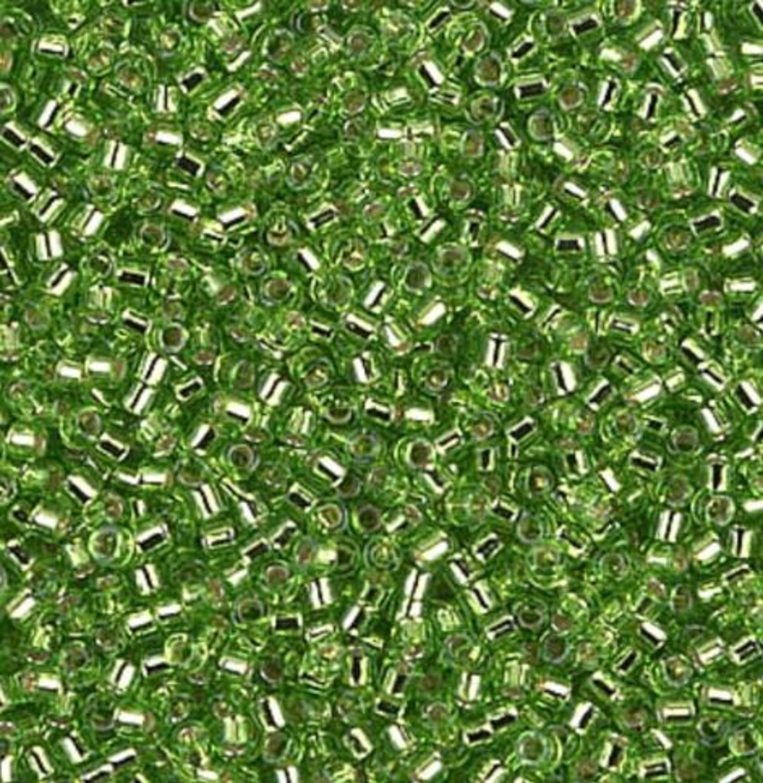 DB1206 - Crisp Green Apple T/SL - Size 11 Miyuki Delica - Etsy