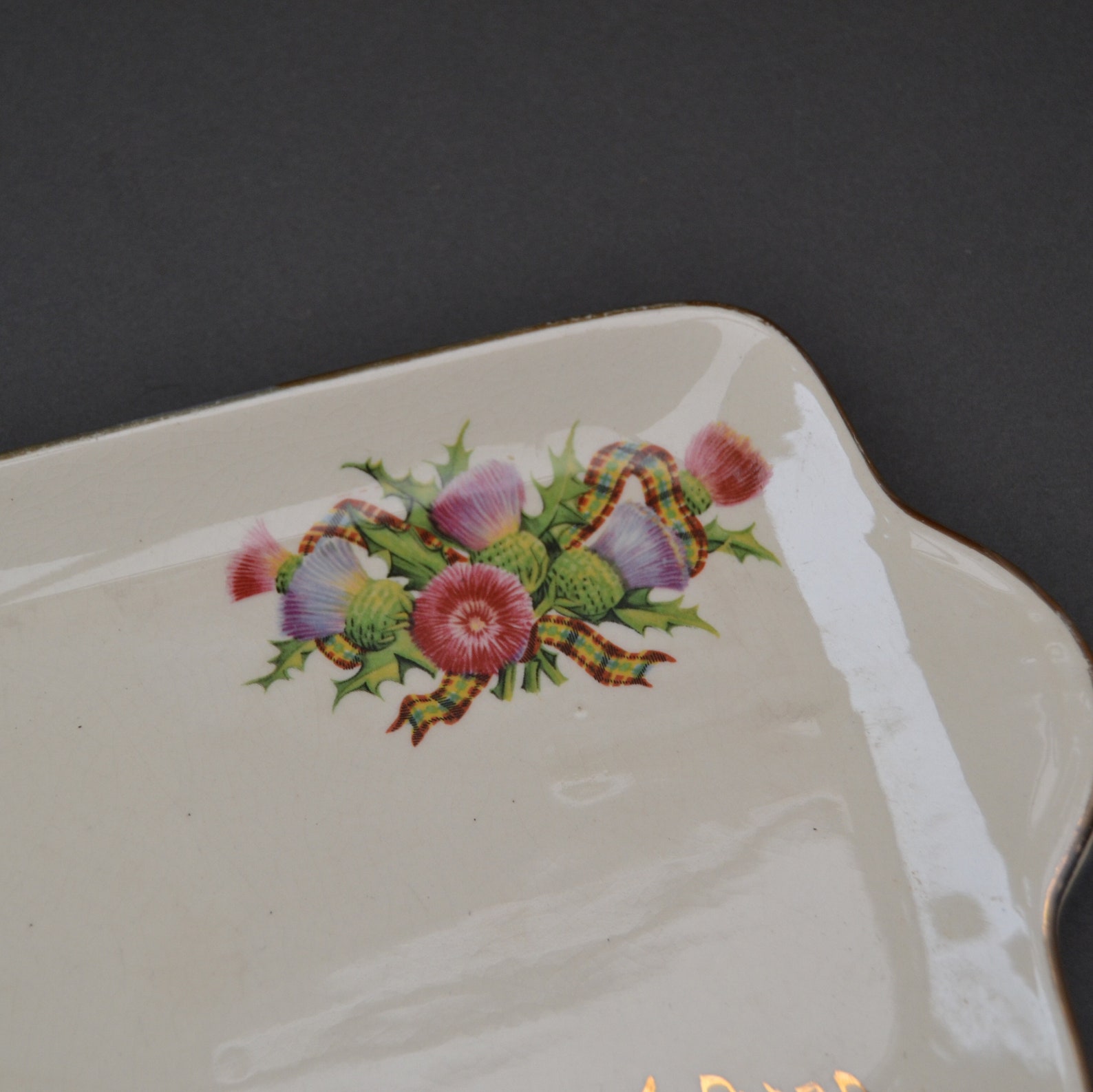 Vintage Sandwich Plate Brodick Isle of Arran Etsy
