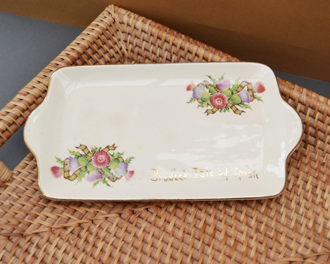 Vintage Sandwich Plate Brodick Isle of Arran Etsy