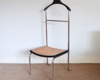 Mid Century Modern 1980's Valet Stand Chair Marcel Breuer, Cesca Style, Italy