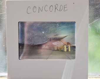 Vintage 35mm Slides Concorde x7 Photos, 1980's Original Aviation Slides