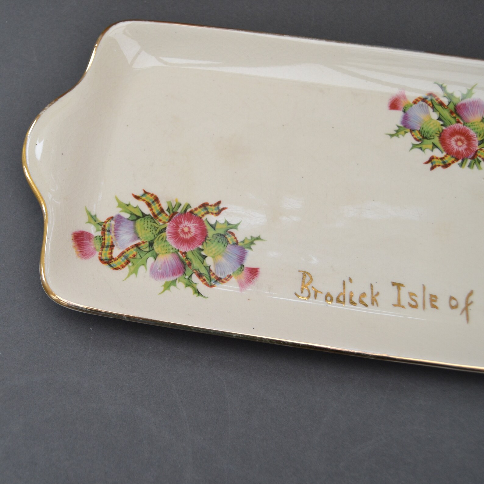 Vintage Sandwich Plate Brodick Isle of Arran Etsy