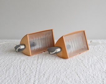 Pair 1990’s Vintage IKEA Strimma Wall Lamps, Bent Plywood Bedside Reading Lights