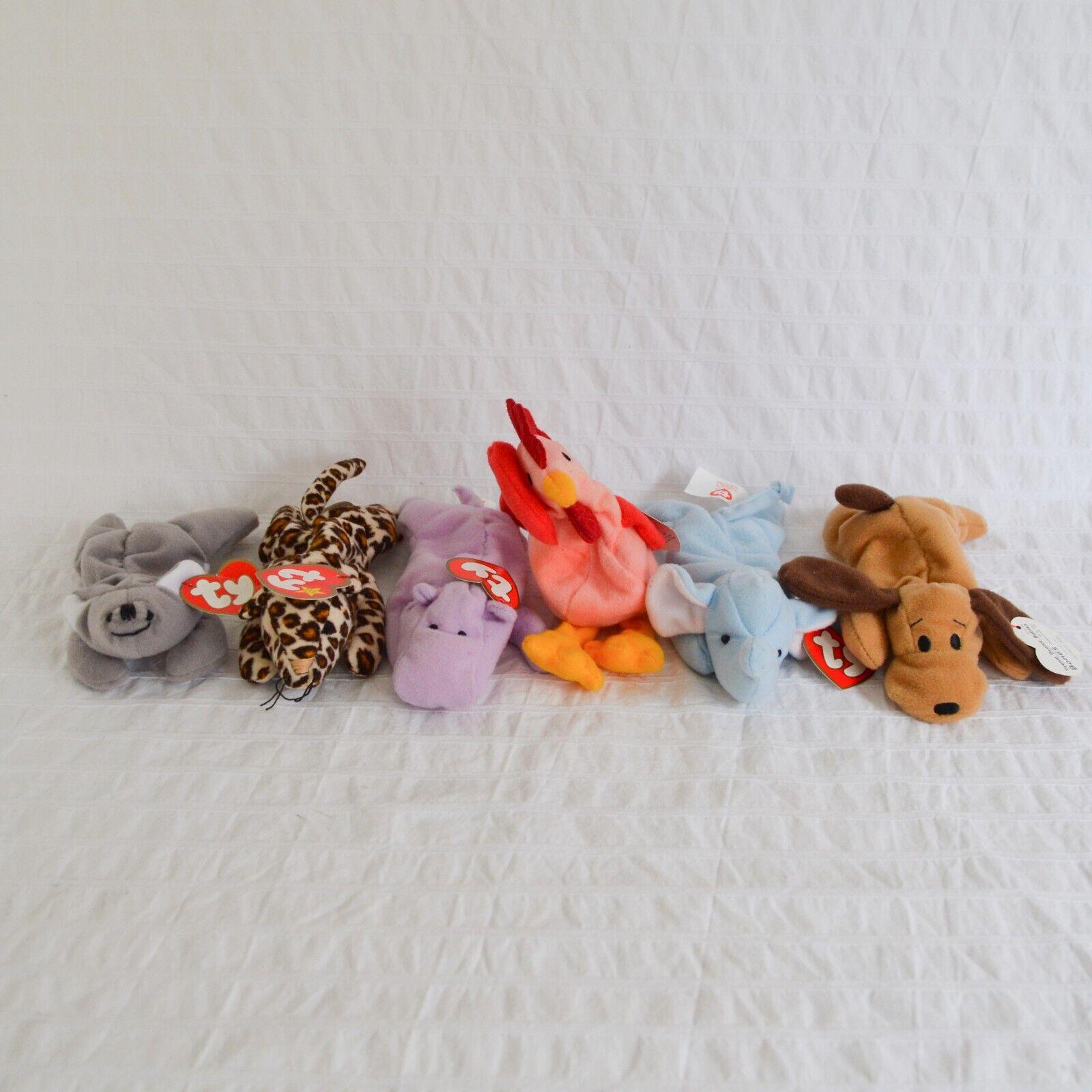 Mcdonalds TY Teenie Beanie Babies Soft Toys 5” Bundle X 6