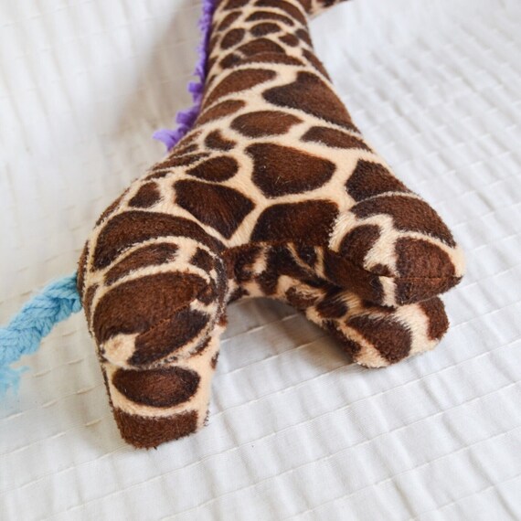 Vintage Giraffe Soft Toy Handmade 70 s MCM Plush Toy Etsy