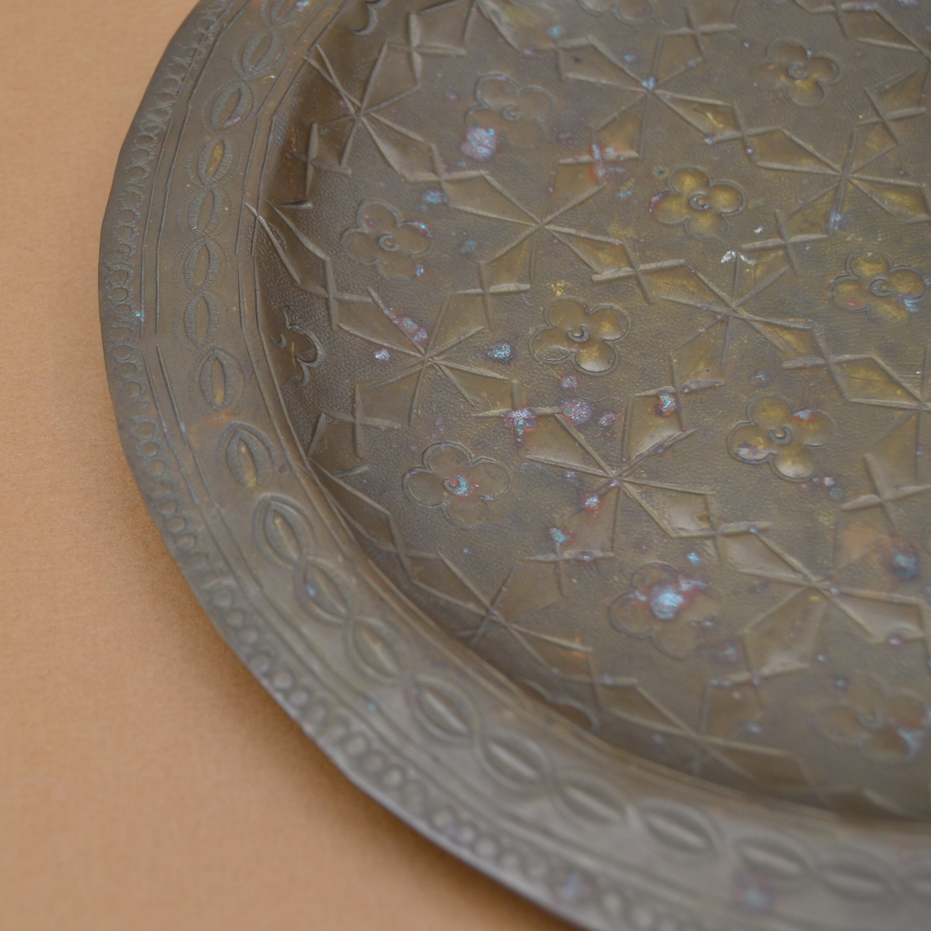 Vintage Brass Plate Wall Decor Plate Etsy