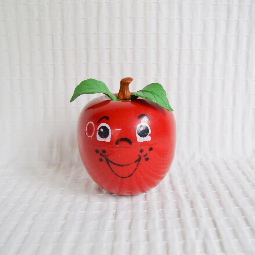 1972 Fisher Price Happy Apple Vintage Chimes Baby Toddler Toy Etsy