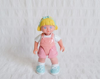 Vintage Fisher Price Loving Family Dream Dollhouse Girl Blonde Pink 1993 Doll