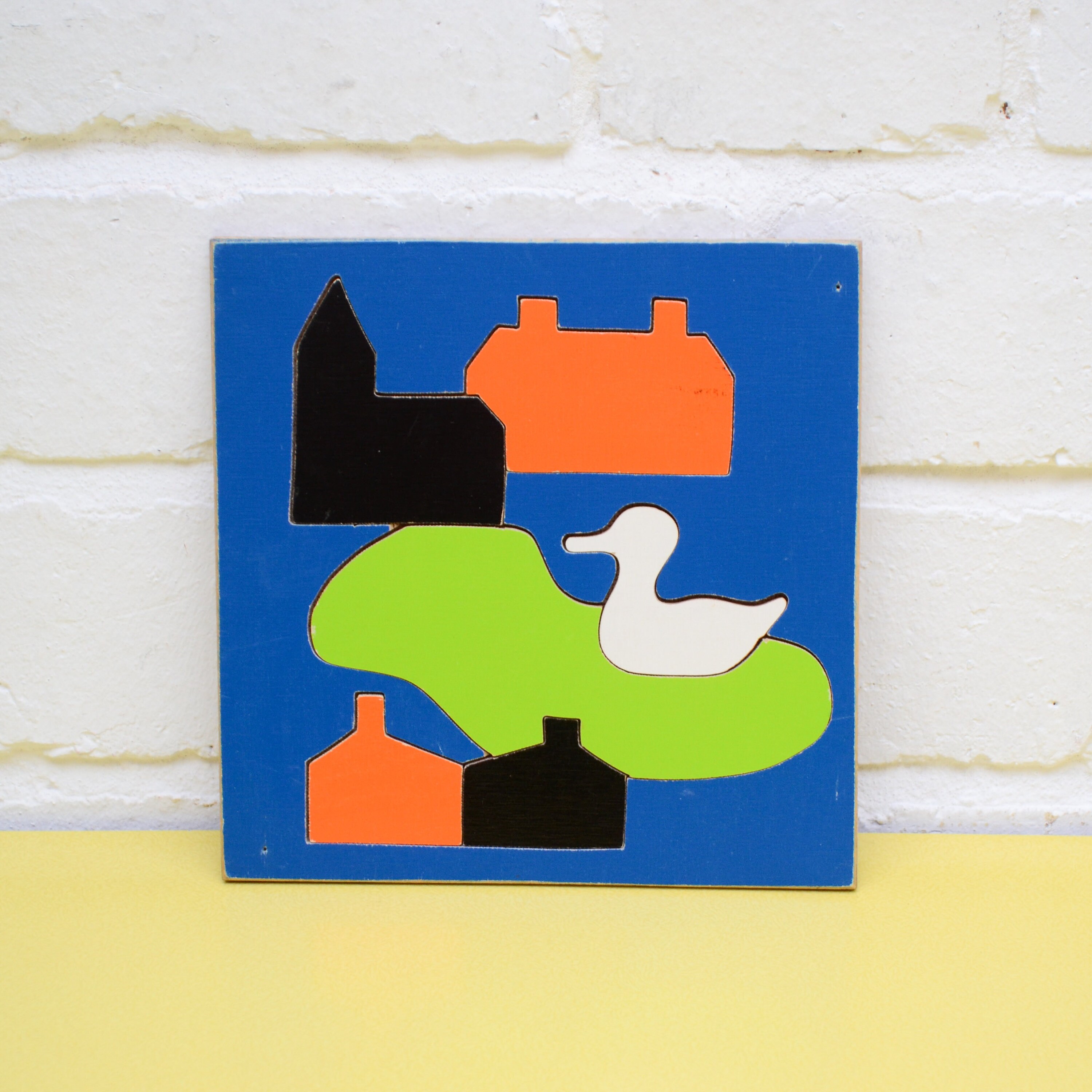 vintage children's wooden puzzles