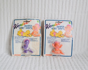 Vintage Magic Wonder Diaper Baby Dinos Dinosaur PVC Figure 1993 Uranium