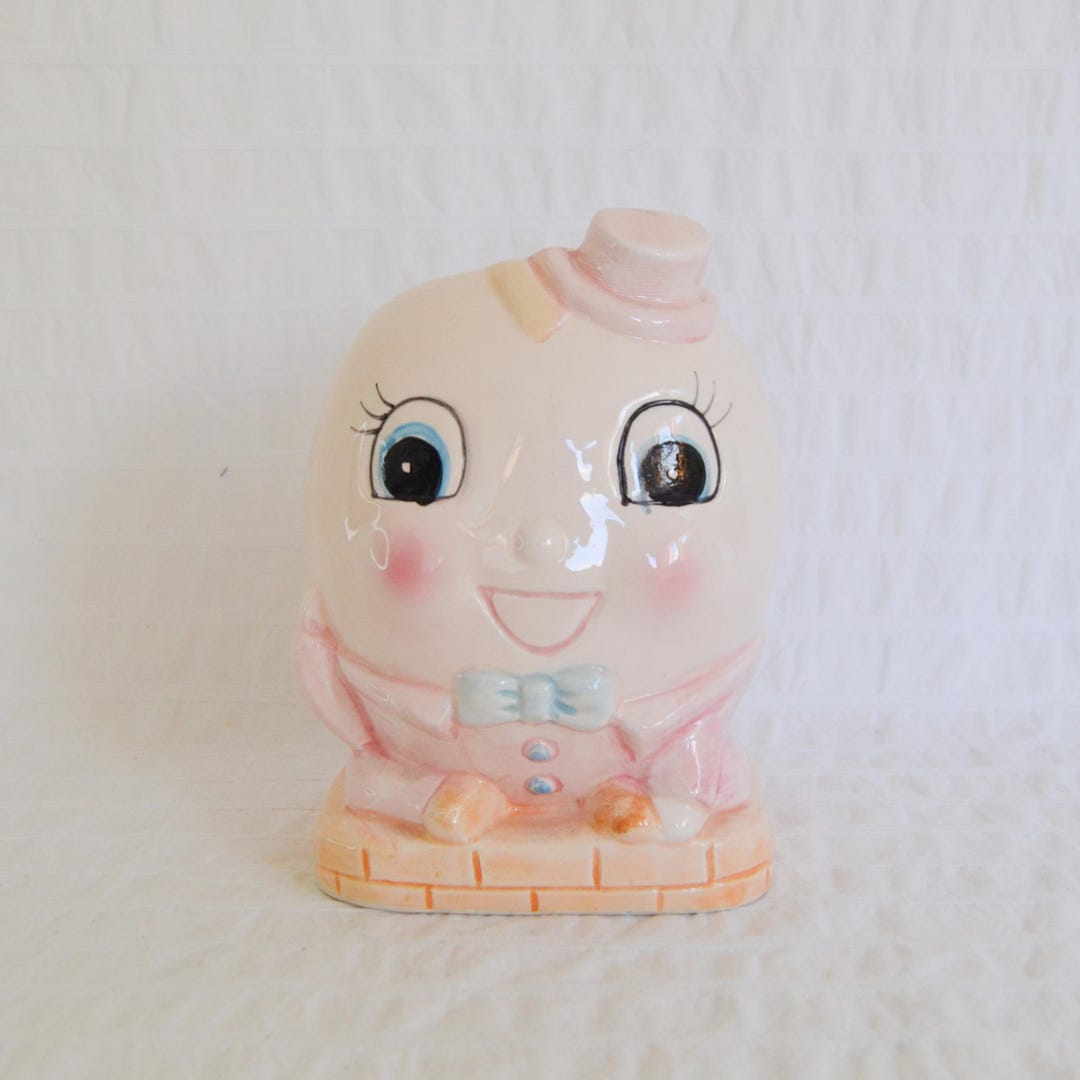 Vintage Kitsch Relpo Humpty Dumpty Ceramic Planter Plant Pot Pottery ...