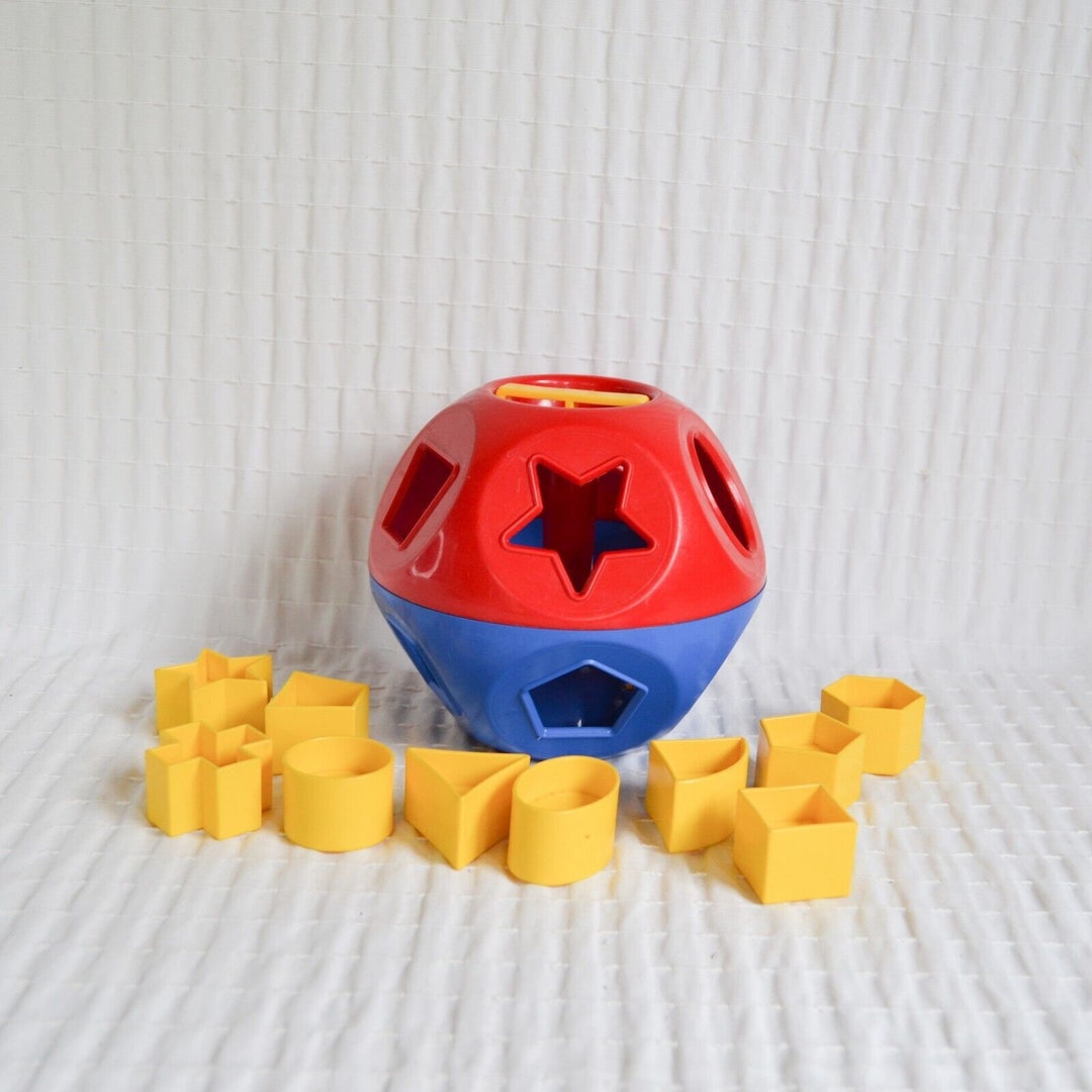 Tupperware Shapeoball Kids Sorter Toy Complete 10 Shapes Red Etsy UK