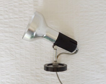 Vintage Marler Hayley Wall Lamp, Industrial Exhibition Spot Light Metal Black