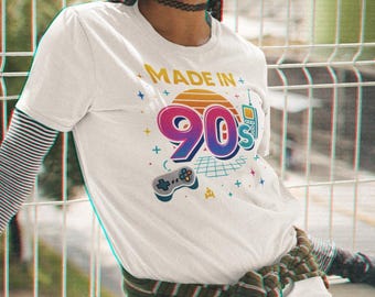 Retro 90s Graphic Tee, Y2K Nostalgia T-Shirt