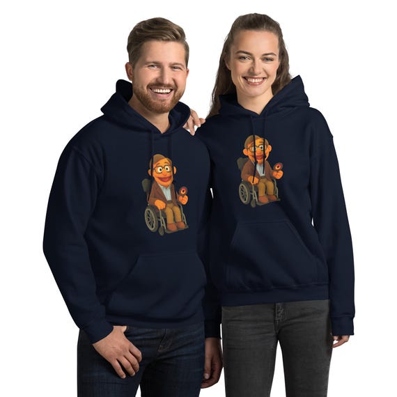 Stephen Hawking Muppet Hoodie – Funny Science Hoodie – Unisex